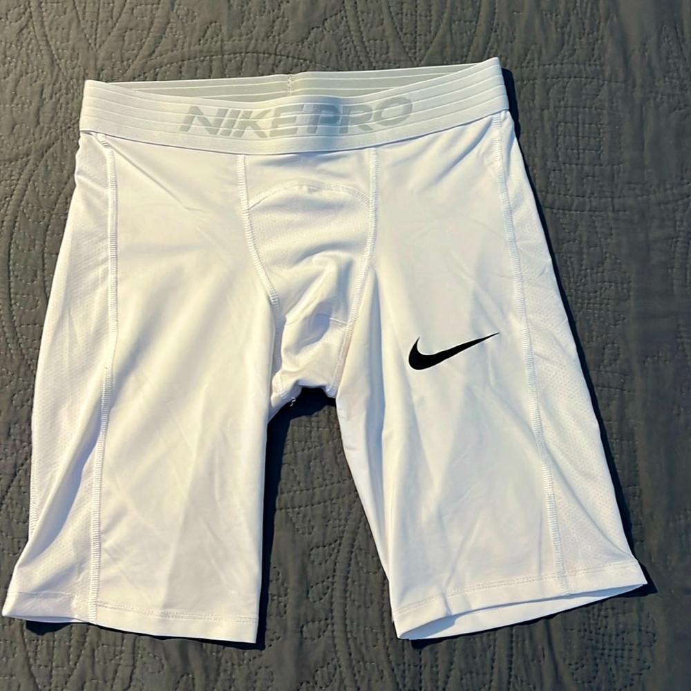 NIKE dry fit compression/slide shorts. YOUTH medium. EUC.